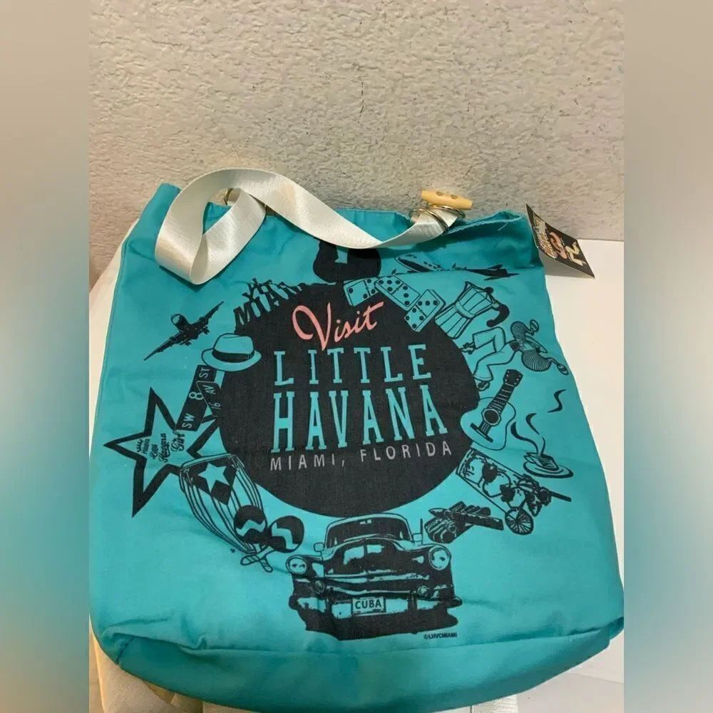 NWT Little Havana Miami Florida Bag Backpack Convertible Tote Bag